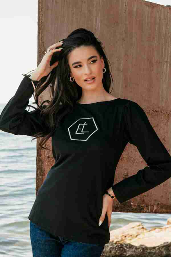Embroidered silver LOGO T-shirt 2071