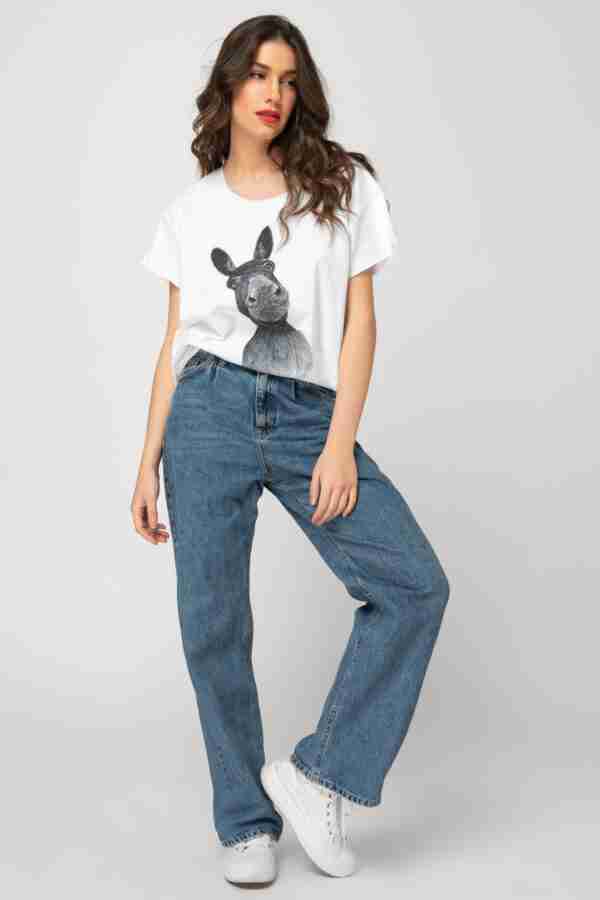 "Donkey love" crop T-shirt 1251