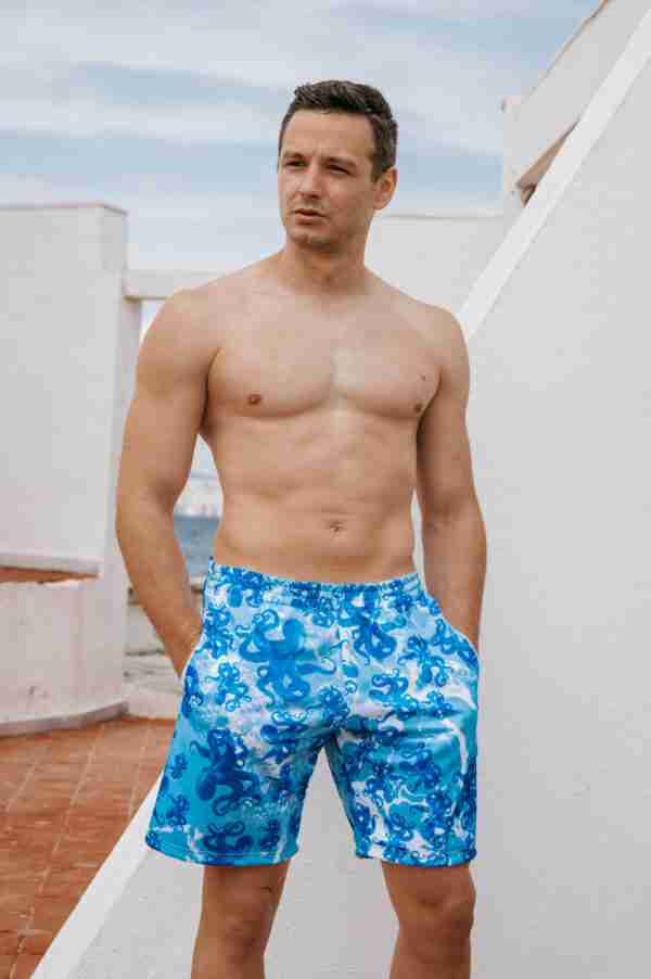 Mens Swim Shorts Octopus 01050Β
