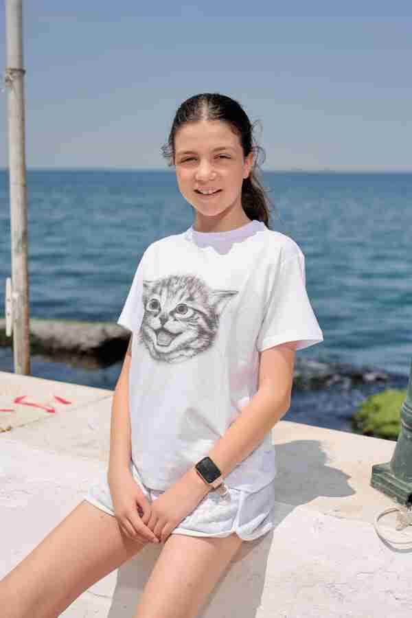 cat love” T-shirt 1603