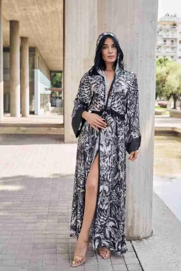 LESS IS MORE-HANDMADE HOODED OWL TUNIC 1722